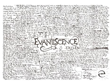 Evanescence Fallen-lyrics by IveeC on DeviantArt