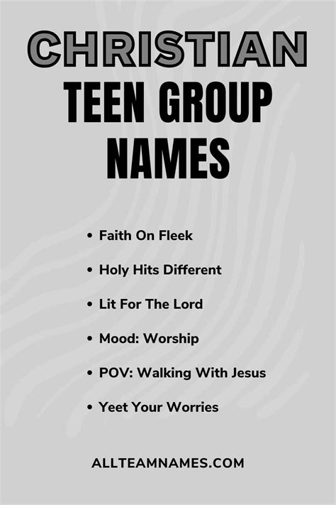 391 Fellowship Names For Bible Study Groups (Youth And Adults)