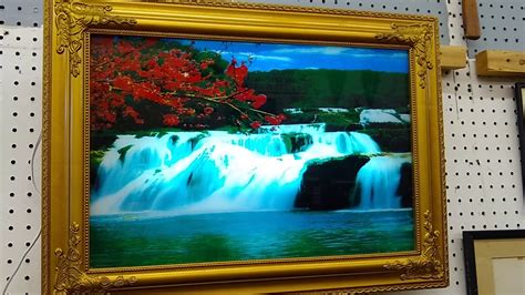 Waterfall Wall Art With Sound - Wall Design Ideas