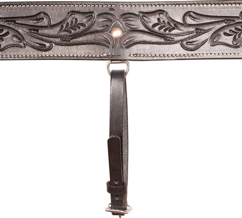 Buy Acerugs Western Black Back Cinch Premium Leather Tooled Horse Saddle TACK Accessories All ...