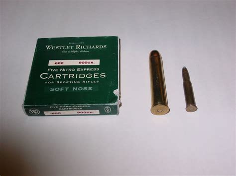 Full Box, Westley Richards 600 Nitro Express Ammo For Sale at ...