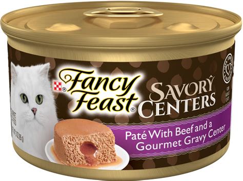 FANCY FEAST Savory Centers Beef Canned Cat Food, 3-oz, case of 24 ...