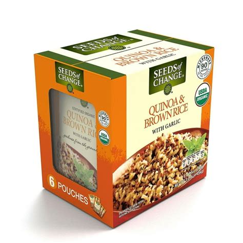 Seeds of Change Certified Organic Quinoa and Brown Rice with Garlic (8.5 oz., 6 pk.) - Walmart ...