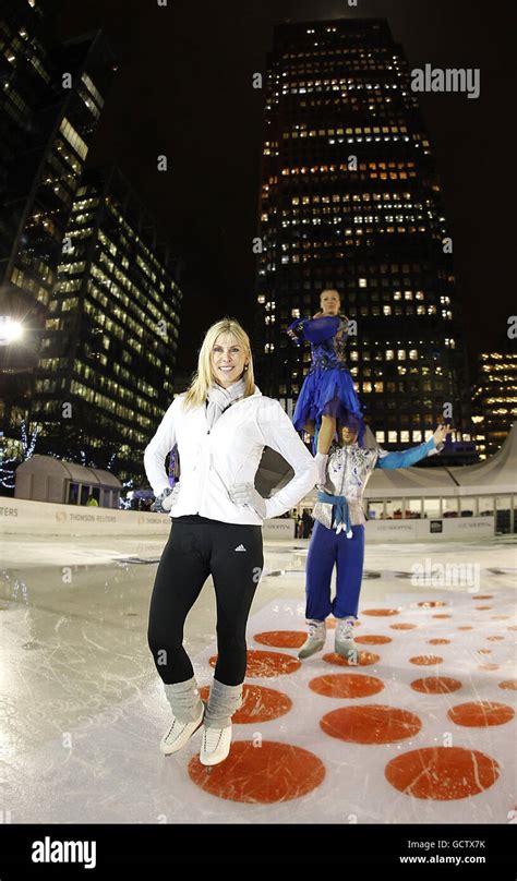 Canary Wharf Ice Rink Stock Photo - Alamy