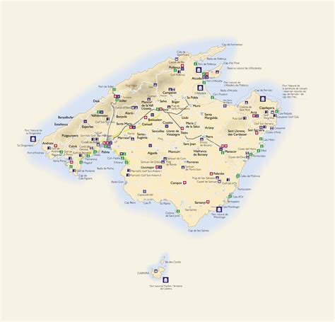 Mallorca Tourist Map - Mallorca Spain • mappery