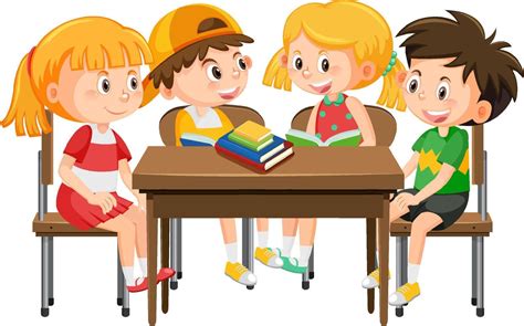 Students Sitting In Classroom Clipart