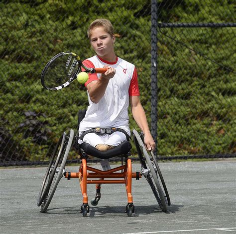 Inspiring teen among world's best wheelchair tennis players