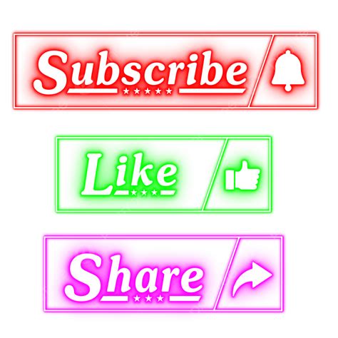 Png Subscribe Button Png Like Button And Others – NBKomputer