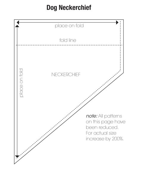 Printable Template Printable Dog Bandana Pattern