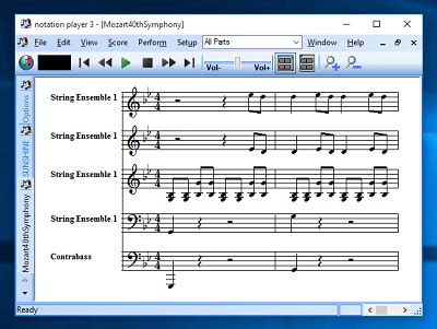 notation software - Free MIDI player