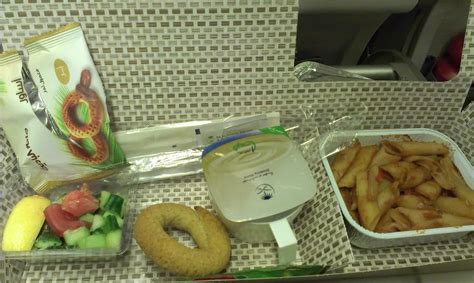 Saudi Arabian Airlines First Class Food