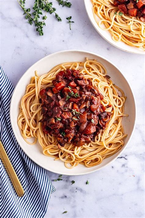 Vegetarian Spaghetti Bolognese with Mushrooms • The Cook Report