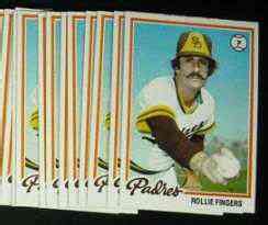 1978 Topps #140 Rollie Fingers - LOT of (10) (Padres)