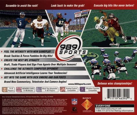 NFL GameDay 2002 (2001) PlayStation box cover art - MobyGames