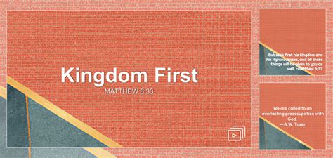 Kingdom First Sermon by Sermon Research Assistant, Matthew 6:33 ...