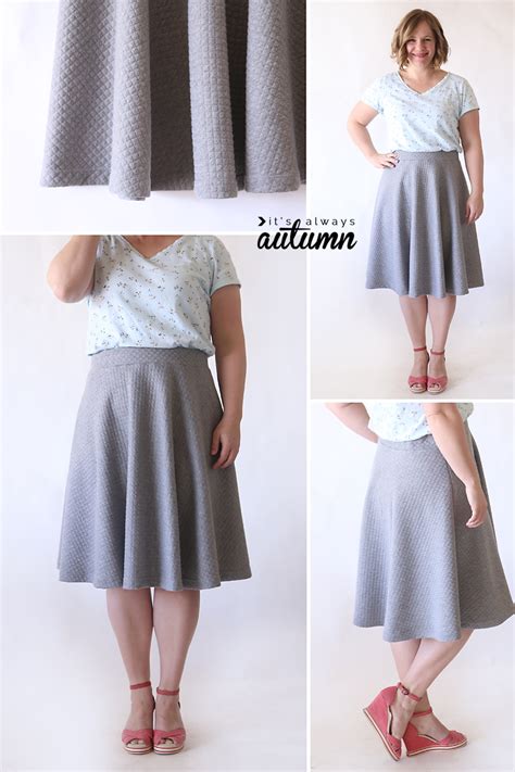 easy half circle skirt sewing tutorial - It's Always Autumn