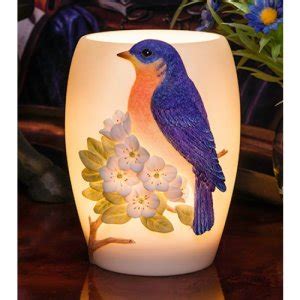 Memory Lamp - Bluebird on Cherry Blossom (BEST SELLER) [IAO-55026] - $32.95Sympathy Gift ...