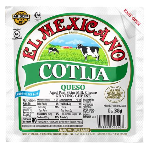 El Mexicano® Cotija Queso Anejo, 10 oz. - Walmart.com