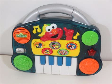 Rare vintage Sesame Street Elmo Rock And Roll Musical Keyboard piano Toy Tyco | #1913643633