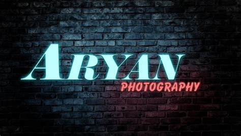 Aryan Photography Logo, neonlogo | Photography logos, Neon signs ...