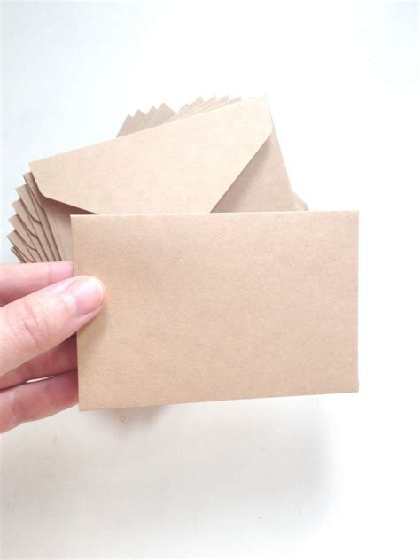 10 Envelopes - Blank Envelope- Brown Envelopes - Small Plain Envelopes ...