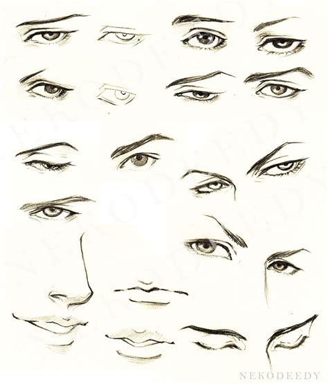 Tutorial - Eyes Male for Manga by nekodeedy (doesn't seem real manga to me though) | Eye drawing ...