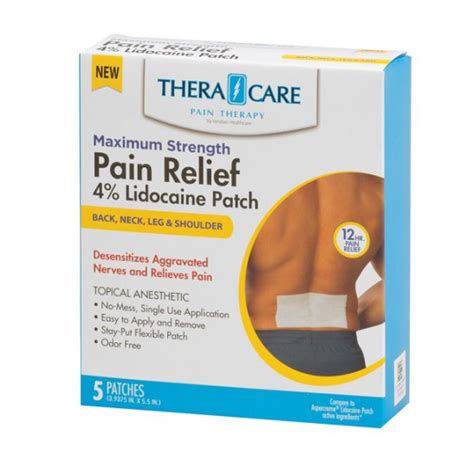 Maximum Strength Pain Relief 4% Lidocaine Patch