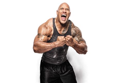 Dwayne Johnson In Gym