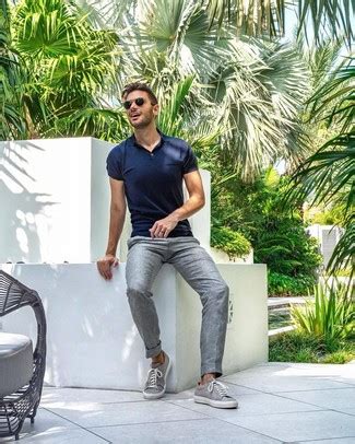 How to Wear Grey Sneakers For Men (390 looks & outfits) | Men's Fashion | Lookastic.com ...