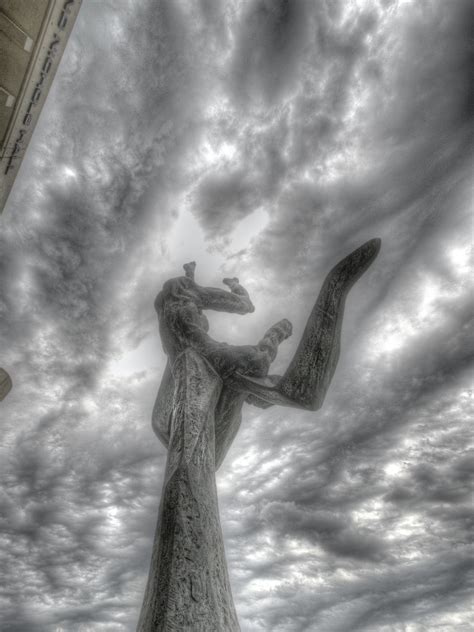 icarus falls | a sculpture of Icarus in front of Nichols Hal… | Flickr