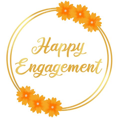 Happy Engagement Gold, Engagement, Happy Engagement, Happy PNG ...