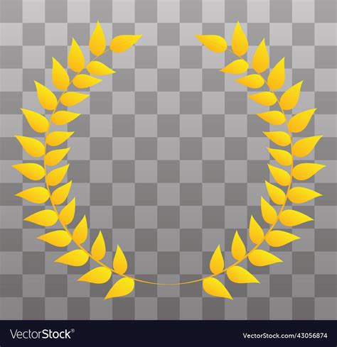 Gold laurel wreath laurel wreath Royalty Free Vector Image