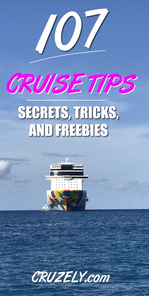 107 Best Cruise Tips, Tricks, Secrets, and Freebies in 2024 | Cruise tips, Best cruise, Cruise ...