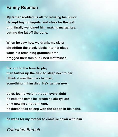 Poems About Family Reunions