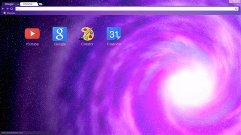 Pinwheel Galaxy Chrome Theme - ThemeBeta