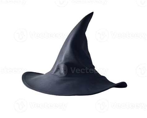 Black halloween witch hat isolated on transparent background 32843058 PNG