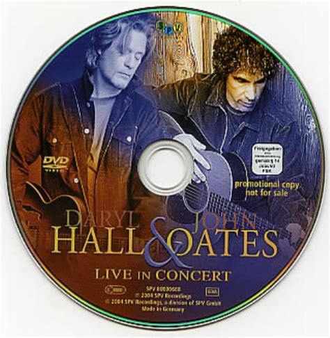 Hall & Oates Live In Concert German Promo DVD (287090)