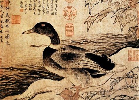 duck in chinese art | Ancient chinese art, Vintage asian art, Painting