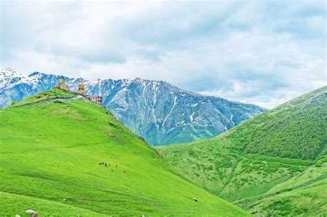 The Mountains of Kazbegi National Park Stock Image - Image of khevi, georgia: 78585497