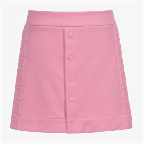 Fendi - Teen Pink Jersey Logo Skirt | Childrensalon