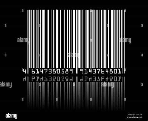 barcode on black background fully editable vector illustration Stock Vector Image & Art - Alamy