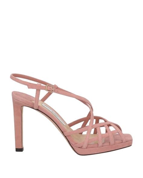 Jimmy Choo Sandals in Pink | Lyst