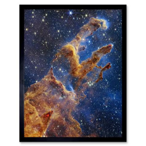 NASA JAMES WEBB Space Telescope Pillars of Creation Framed Wall Art ...