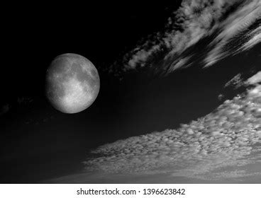 Moon Night Sky Clouds 3d Illustration Stock Illustration 1396623842 ...