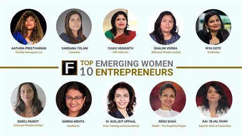 Top 10 Emerging Women Entrepreneurs of the year 2021-22 by Fame Finders