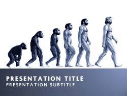 Royalty Free Evolution PowerPoint Template in Blue