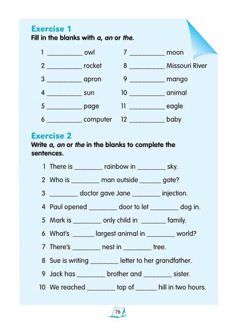 English Basic Grammar Worksheets