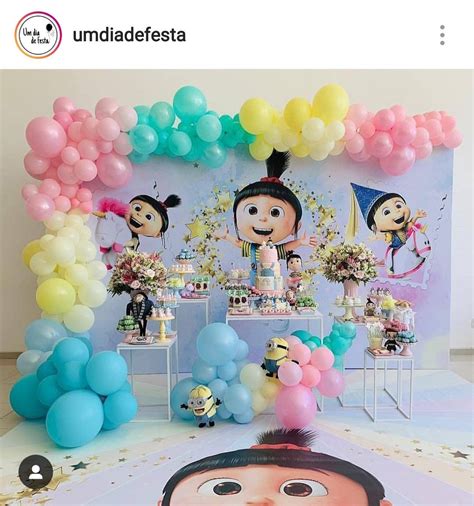 Pin by Talita Vieira Guerra on festa | 1st birthday party for girls, Girl minion birthday party ...