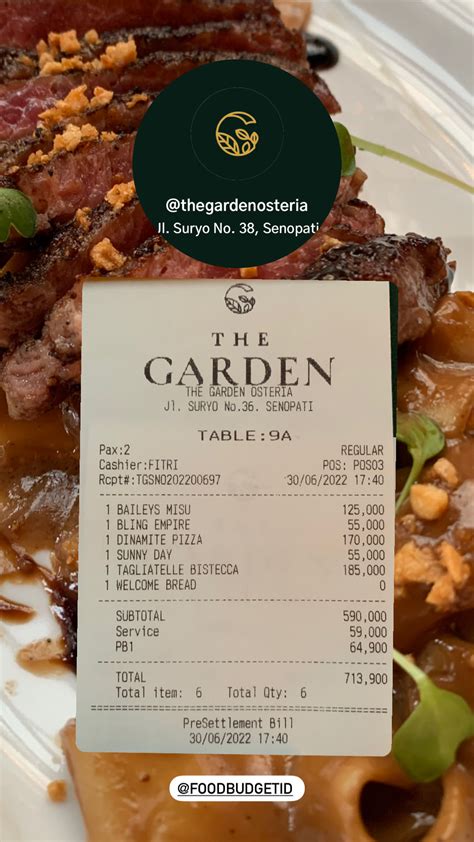 The Garden Osteria terdekat - Restoran dan Tempat Makan Italia terdekat di Jakarta