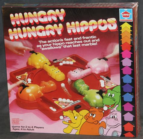 1970s 1978 Hungry Hungry Hippos game in original box by stannous